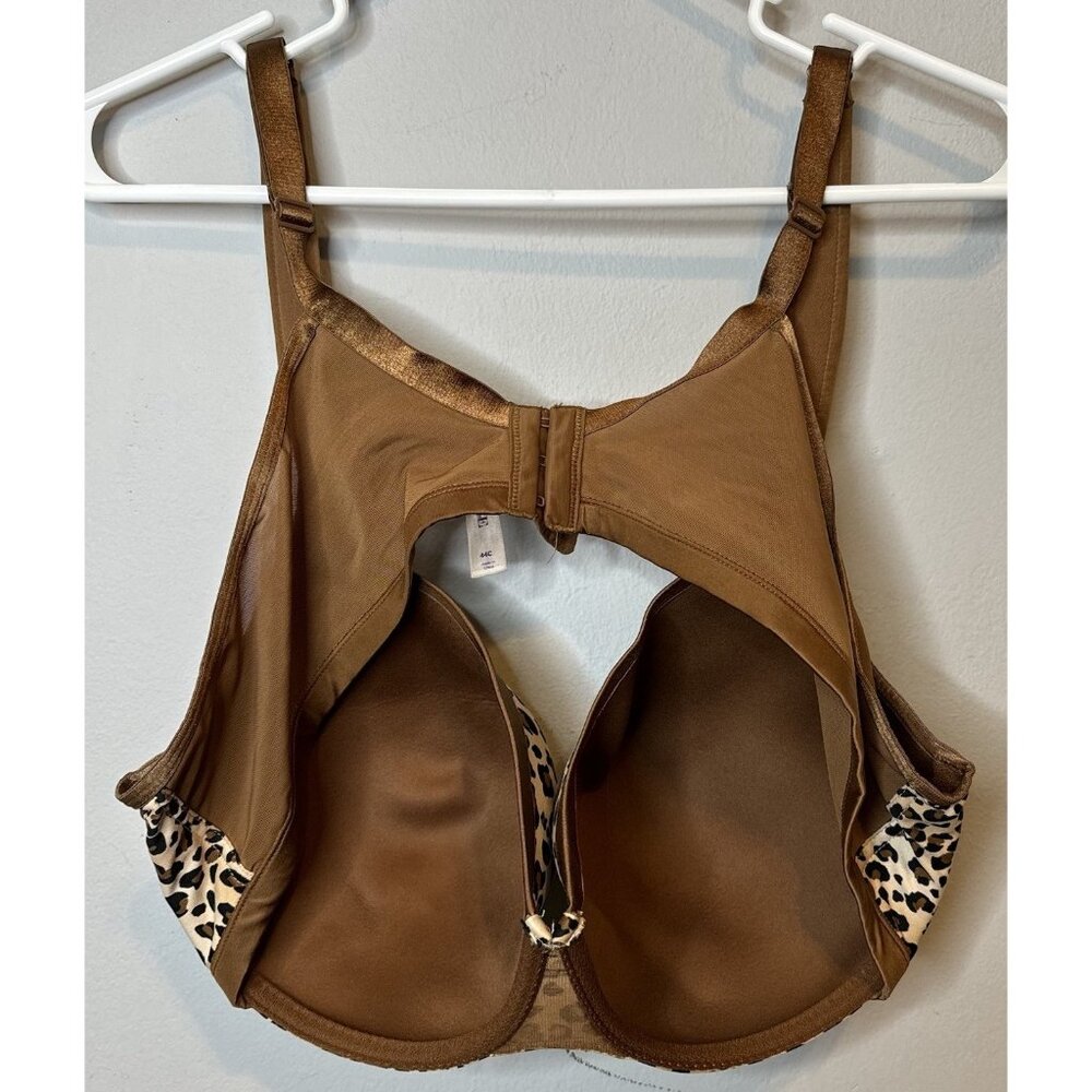 Cacique Leopard Print Underwire Bra in Brown and Cream - Picture 2 of 4